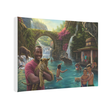 Water Fun- canvas photo tile