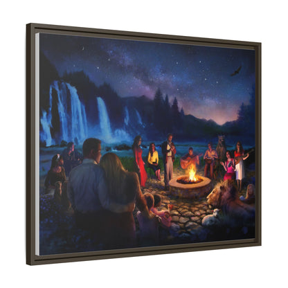 Night Music- Framed canvas print