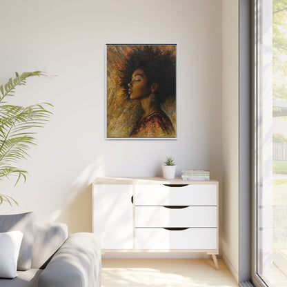Zuri (Beautiful in Swahili) Canvas Print-Framed