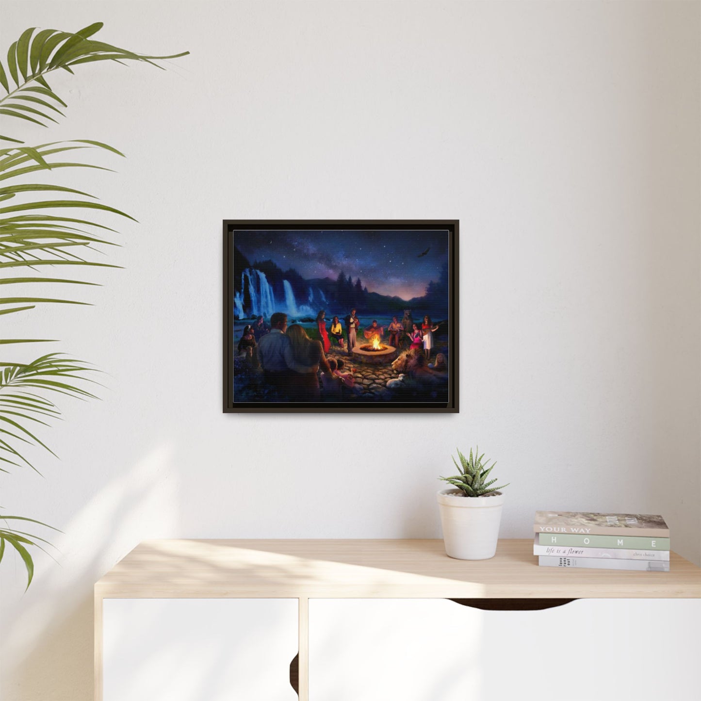 Night Music- Framed canvas print