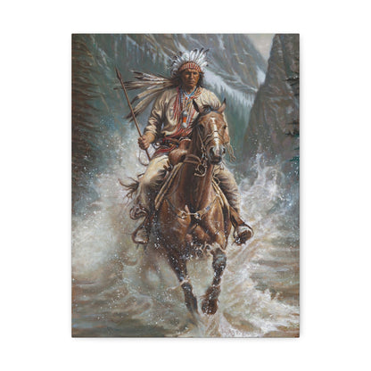 Galloping Over the River- Canvas Print