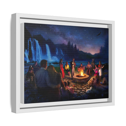 Night Music- Framed canvas print