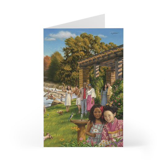 Children In Paradise-Greeting Cards Set - 7 Unique Designs for Special Occasions