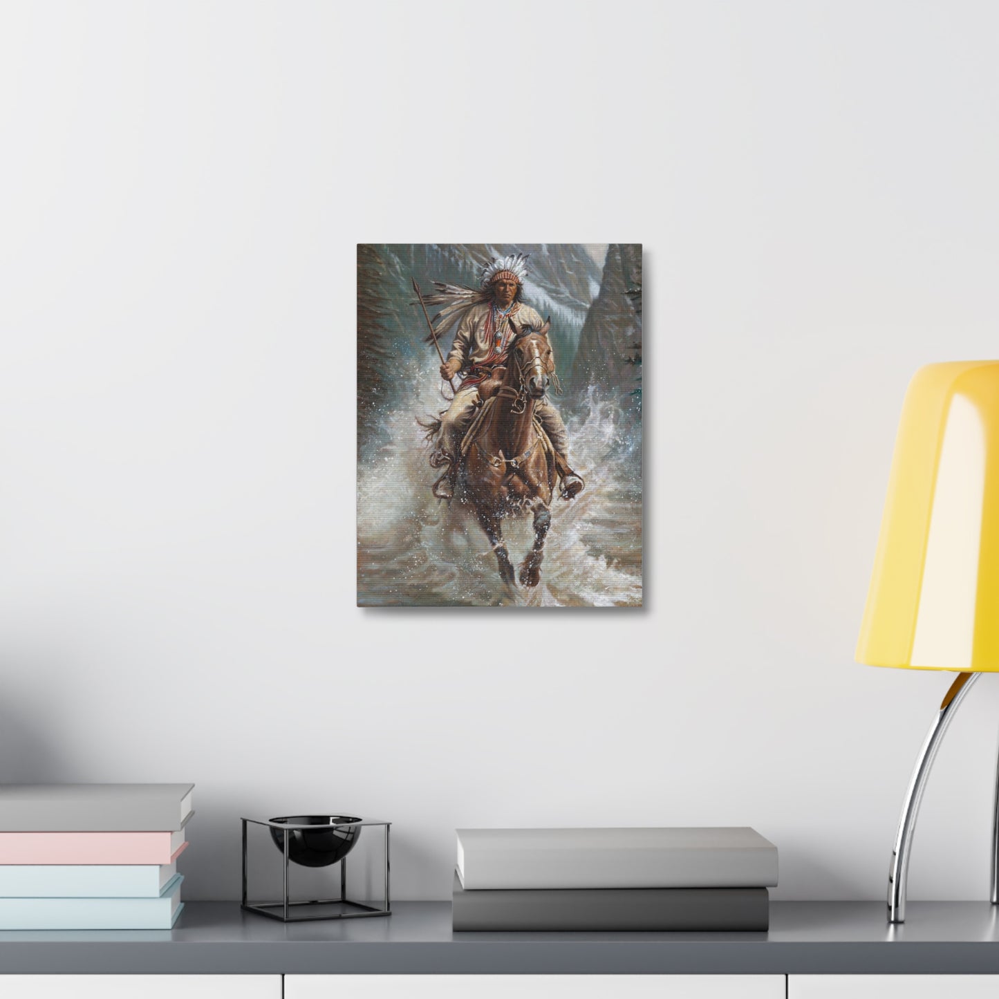 Galloping Over the River- Canvas Print