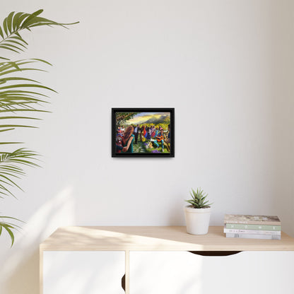 Let There Be Music! Matte Canvas, Framed (Multi-color)