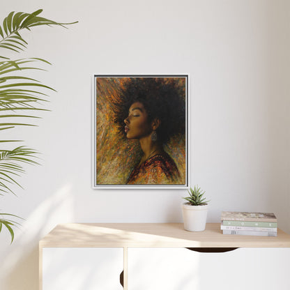 Zuri (Beautiful in Swahili) Canvas Print-Framed