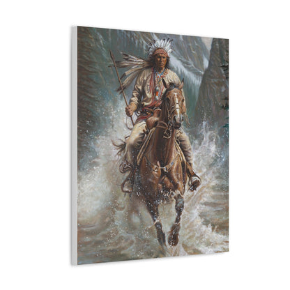 Galloping Over the River- Canvas Print