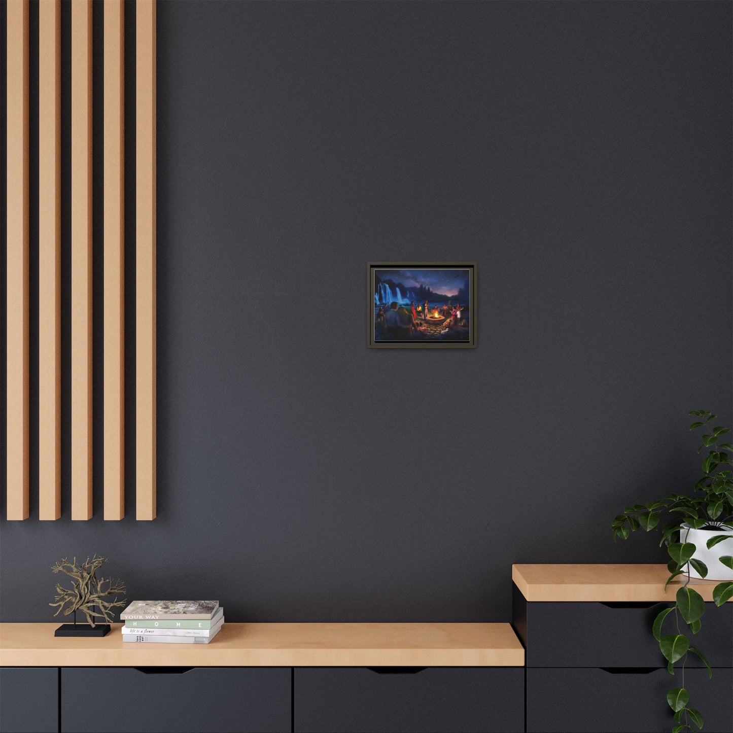 Night Music- Framed canvas print