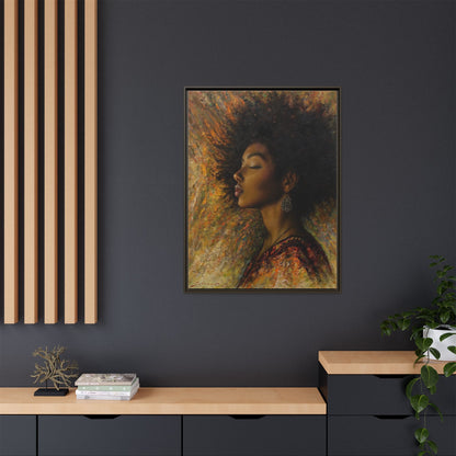 Zuri (Beautiful in Swahili) Canvas Print-Framed