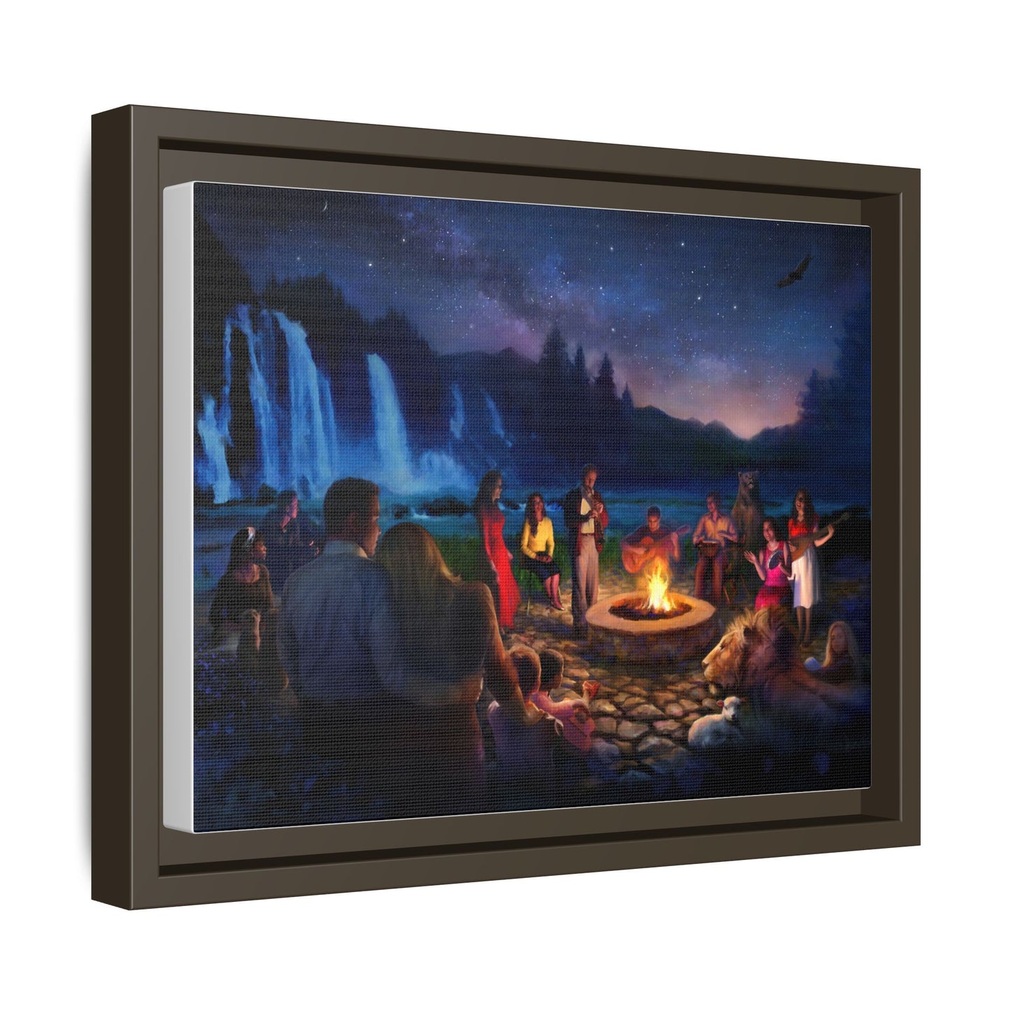 Night Music- Framed canvas print
