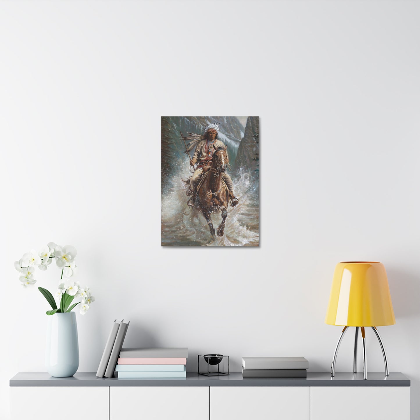 Galloping Over the River- Canvas Print