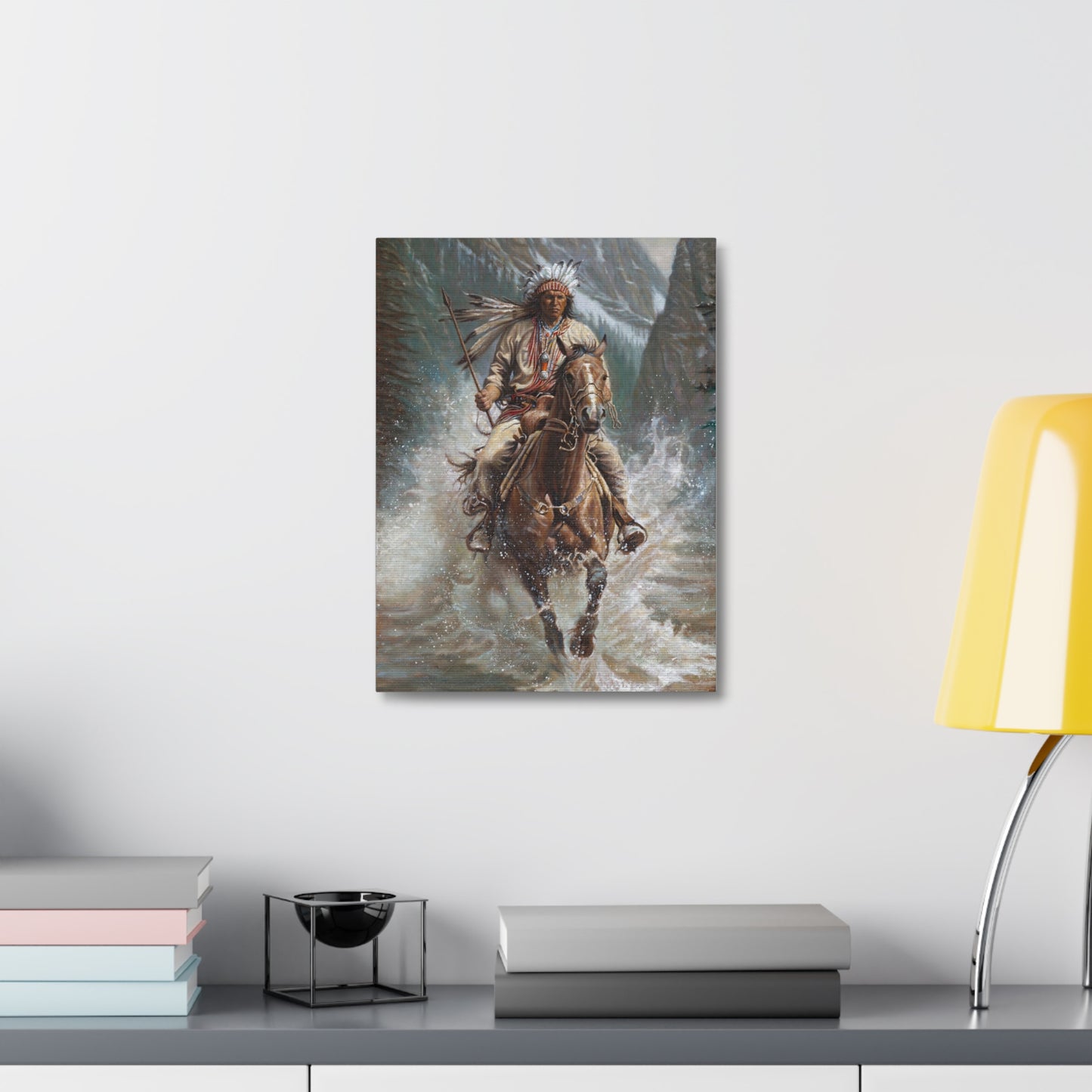 Galloping Over the River- Canvas Print