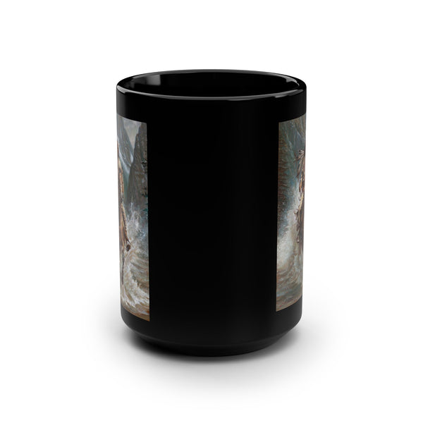 Galloping Over the River - 15oz cup