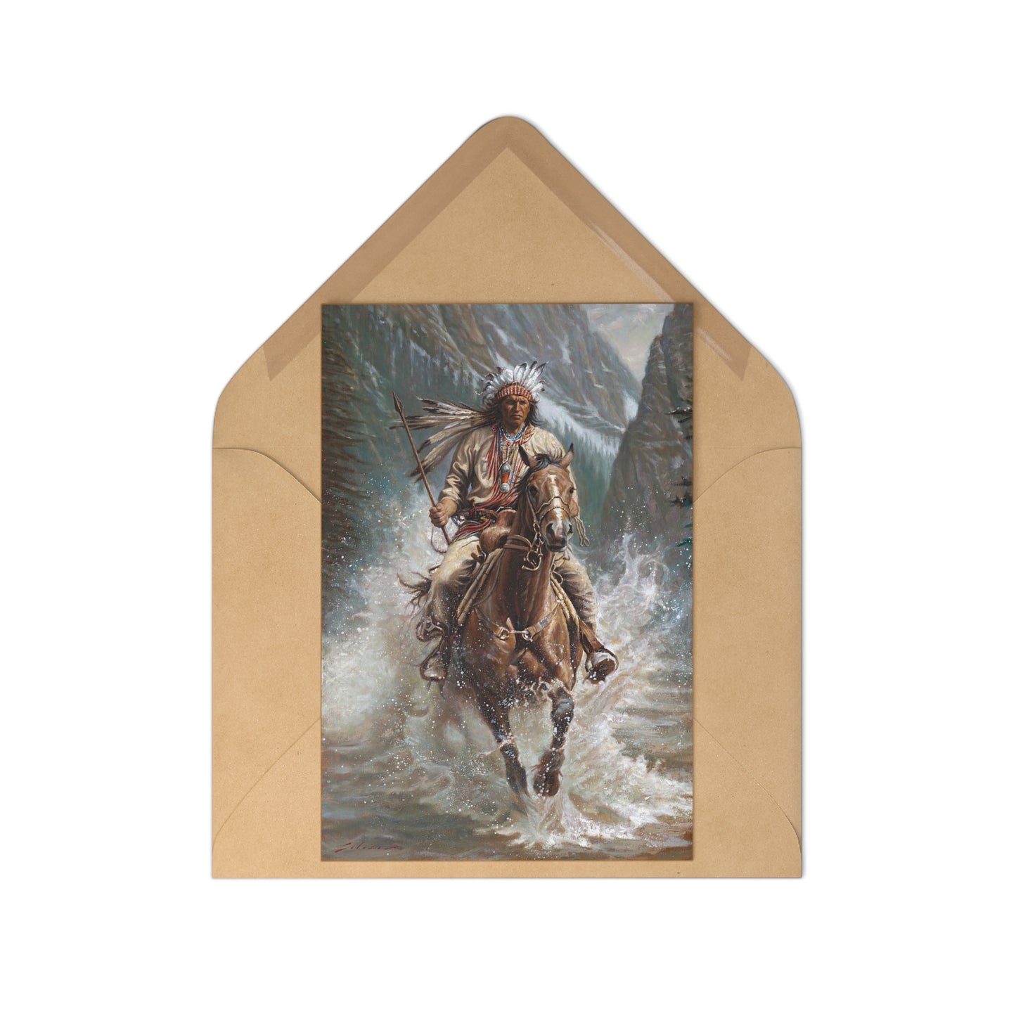 Native American Spirit Postcards Set (7 pcs) - Artful Collectibles for Cultural Celebrations