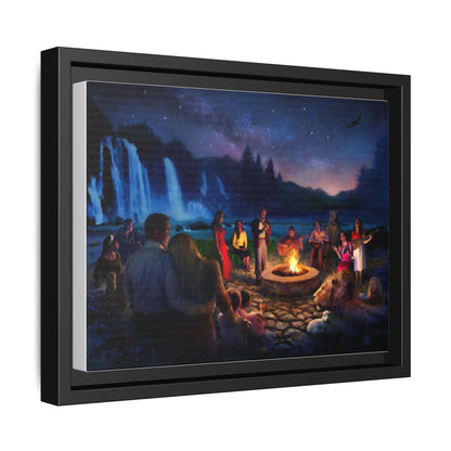 Night Music- Framed canvas print