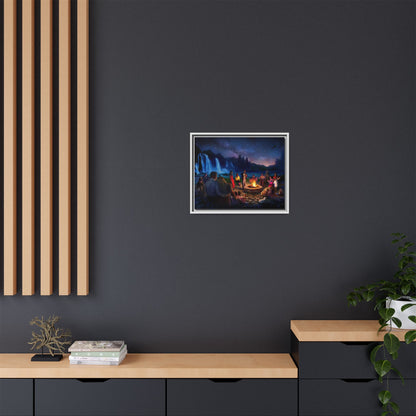 Night Music- Framed canvas print
