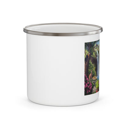 Palms Paradise-Enamel Camping Mug