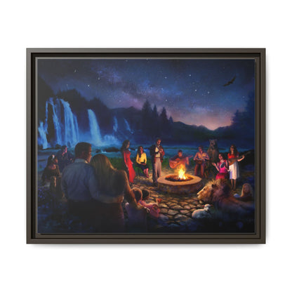 Night Music- Framed canvas print