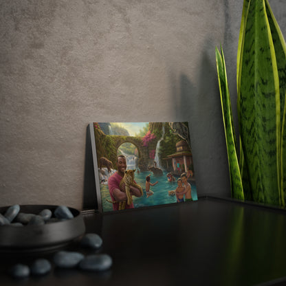 Water Fun- canvas photo tile