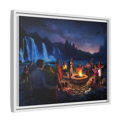 Night Music- Framed canvas print