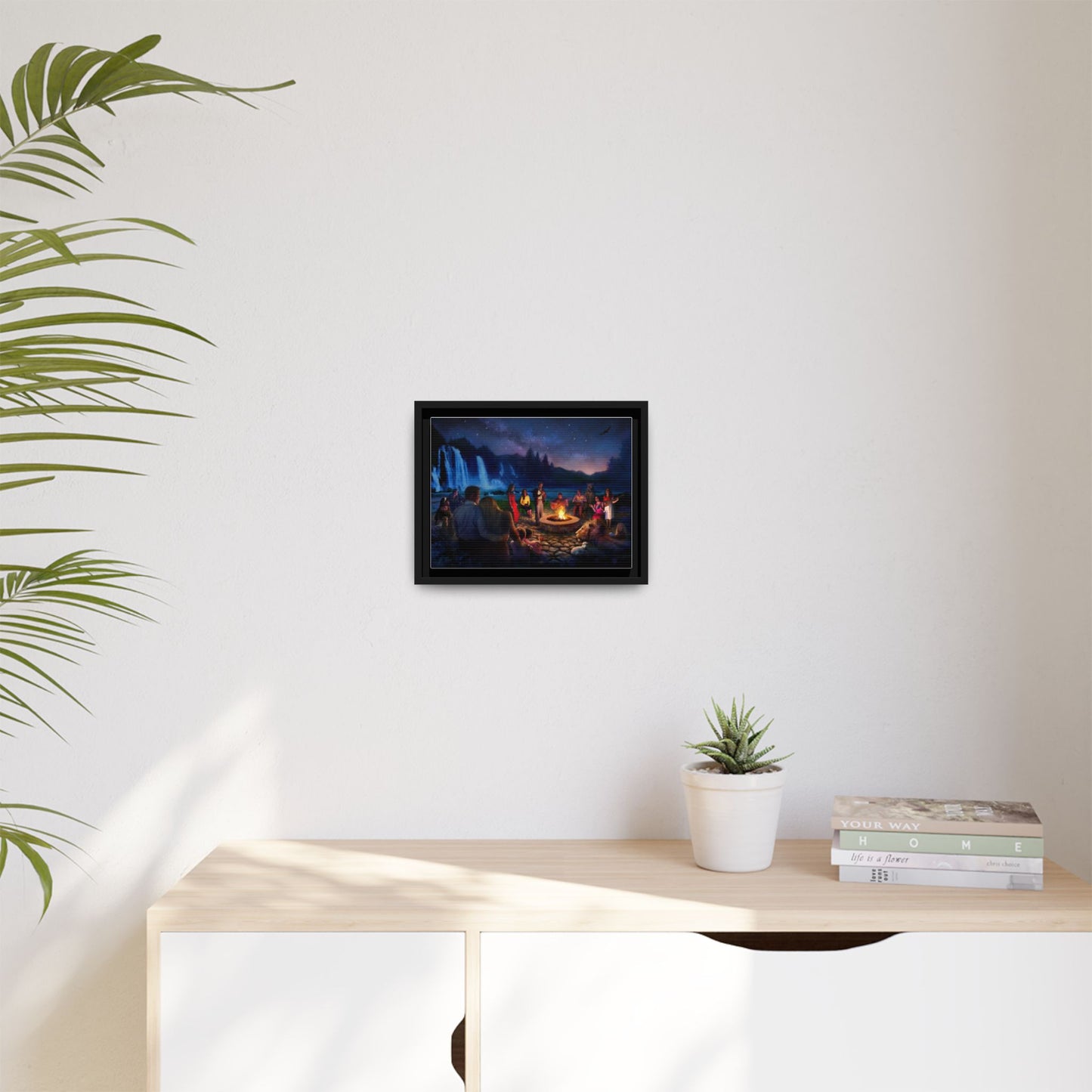 Night Music- Framed canvas print