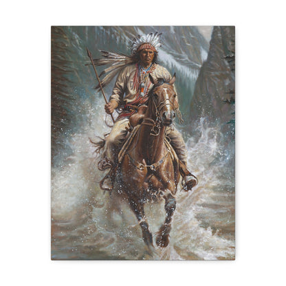 Galloping Over the River- Canvas Print