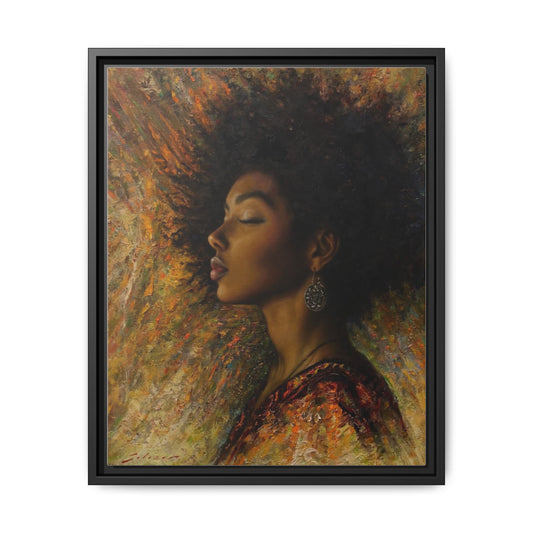 Zuri (Beautiful in Swahili) Canvas Print-Framed