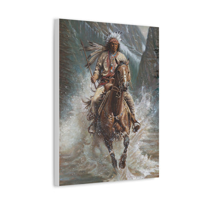 Galloping Over the River- Canvas Print