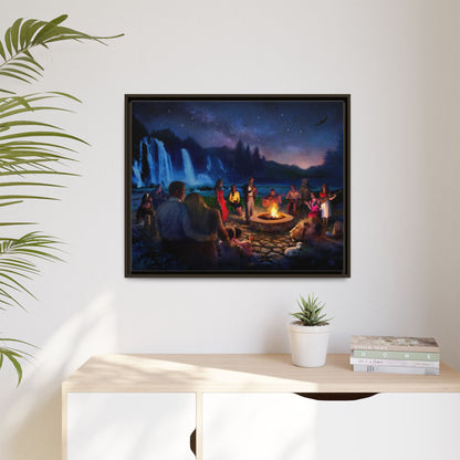 Night Music- Framed canvas print